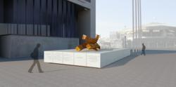 Rendering of Maryland's memorial honoring the state's 63 residents who perished on 9/11/01.